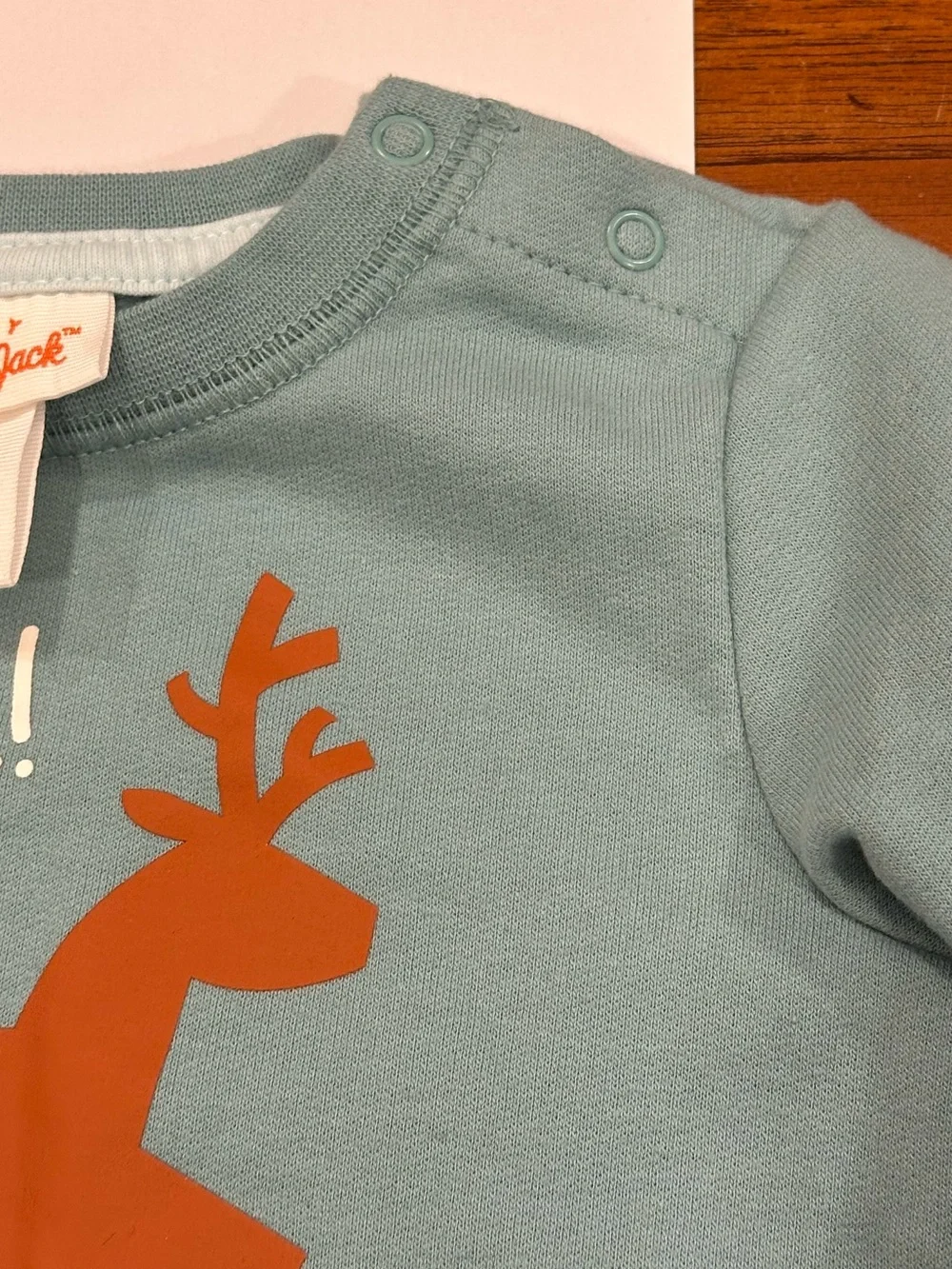 EUC Cat & Jack Baby Oh Deer Holiday Outfit, 6-9 Months